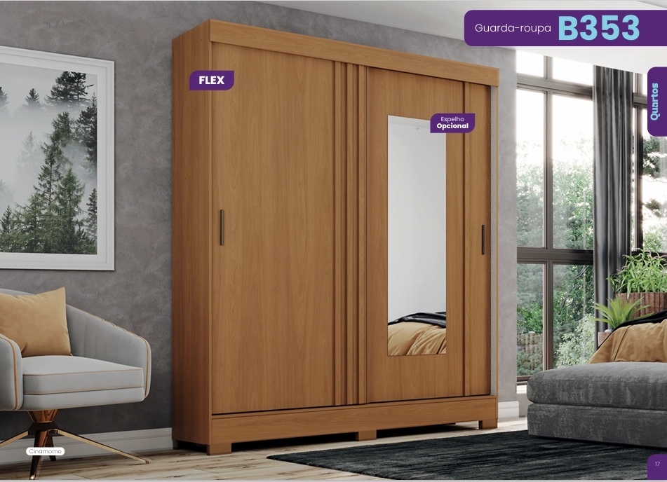 Roupeiro C/Espelho | B353 | Briz 0126