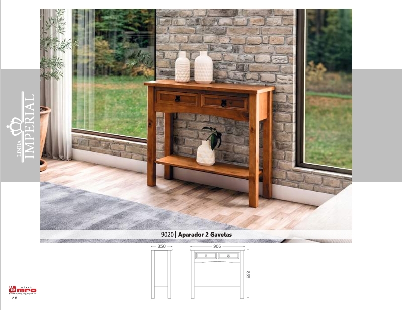 Aparador 2 Gavetas | 9020 | Linha Imperial | MPO 0126