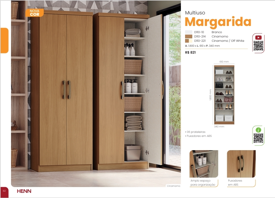 Multiuso Margarida | D110 | Henn 0126