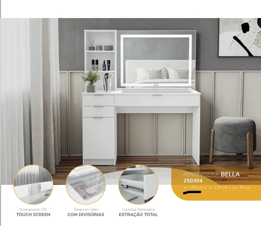 Penteadeira Bella | Politorno 0226