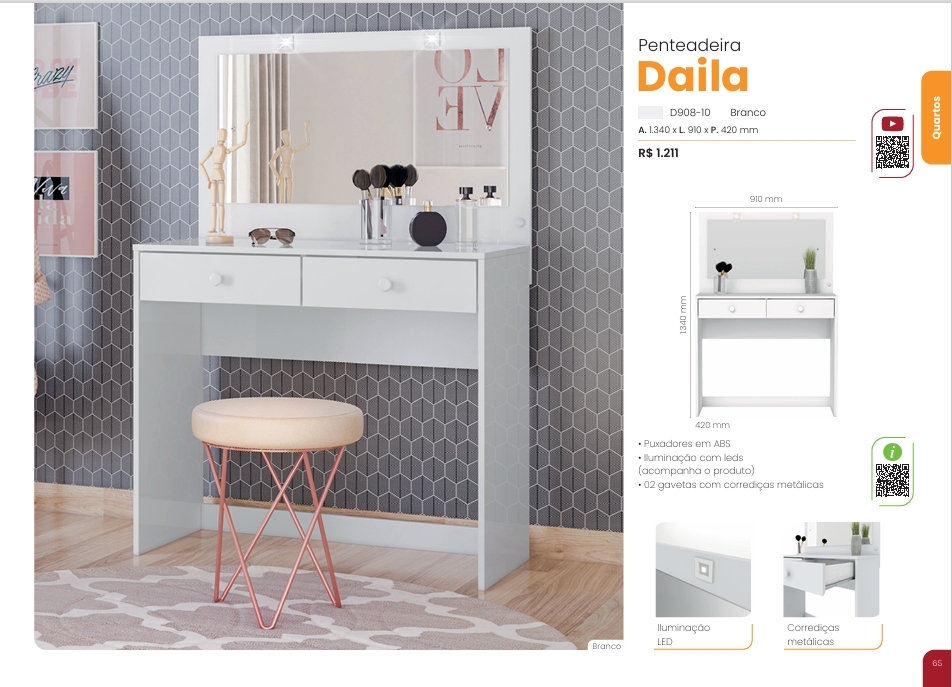 Penteadeira Daila | D908 | Henn 0126