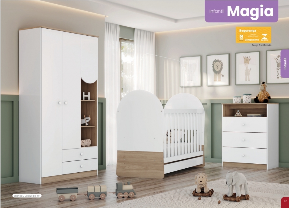 Magia Quarto Infantil | Berço | l30 | Henn 0126