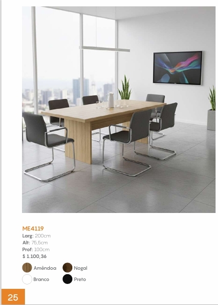 Mesa De Reunião | ME4119 | Tecnomobili 0226