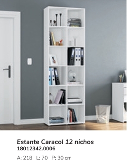 Estante Caracol 12 Nichos | Politorno 0226