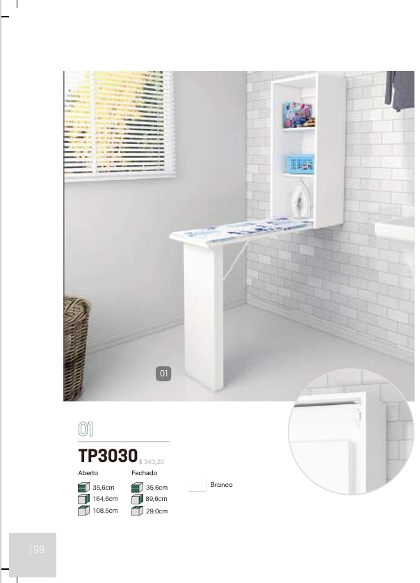 Armário Com Tabua De Passar | TP3030 | Tecnomobili 0126