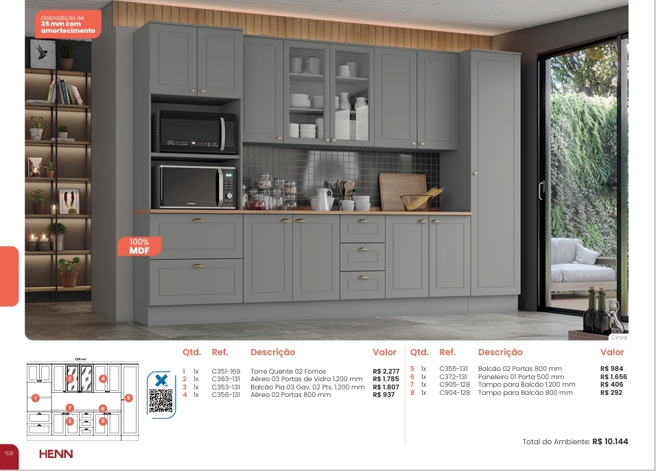 Americana | Cozinha Modulada | Henn 0126