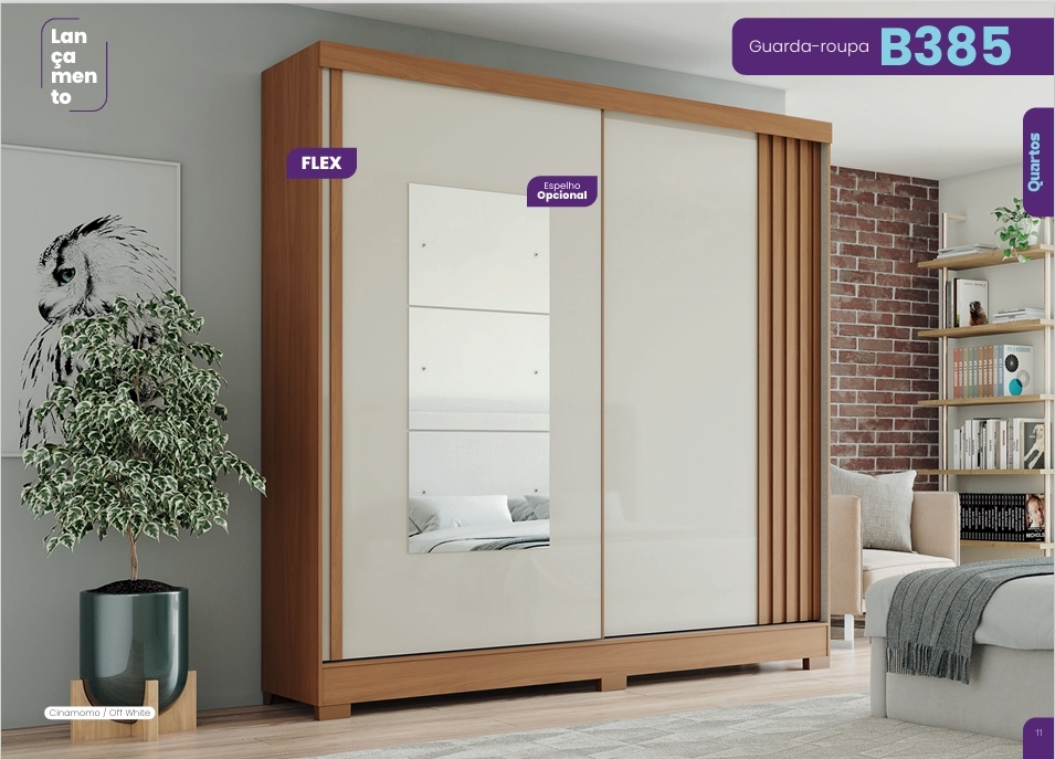 Roupeiro C/Espelho | B385 | Briz 0126