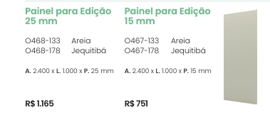 Seletto Painel Para Edição 15 mm | O467 | Henn 0126