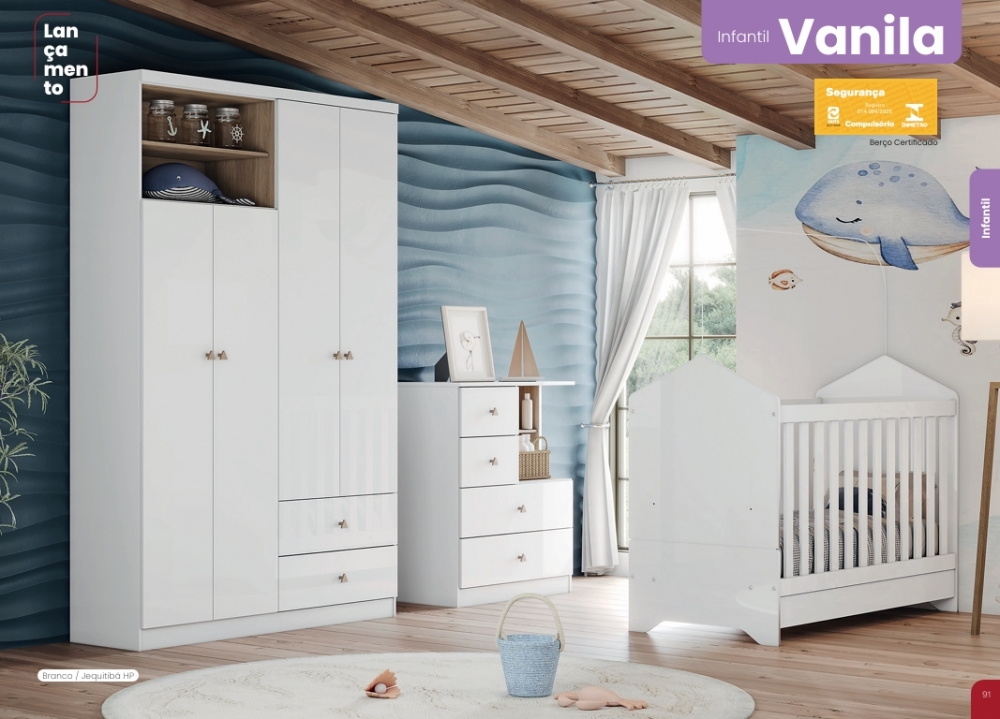 Vanila Quarto Infantil | Berço | I31 | Henn 0126