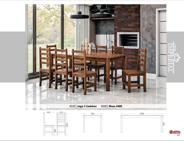 Mesa 2,00 | 9200 | Linha Imperial | MPO 0126