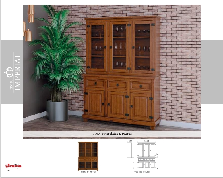 Cristaleira 6 Portas | 9292 | Linha Imperial | MPO 0126