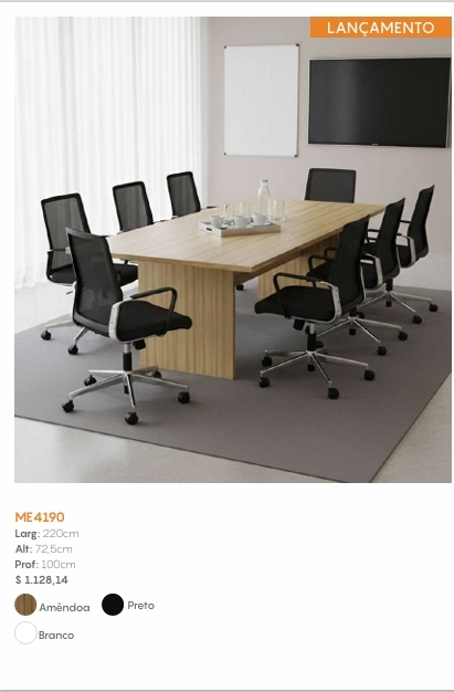 Mesa De Reunião | ME4190 | Tecnomobili 0226