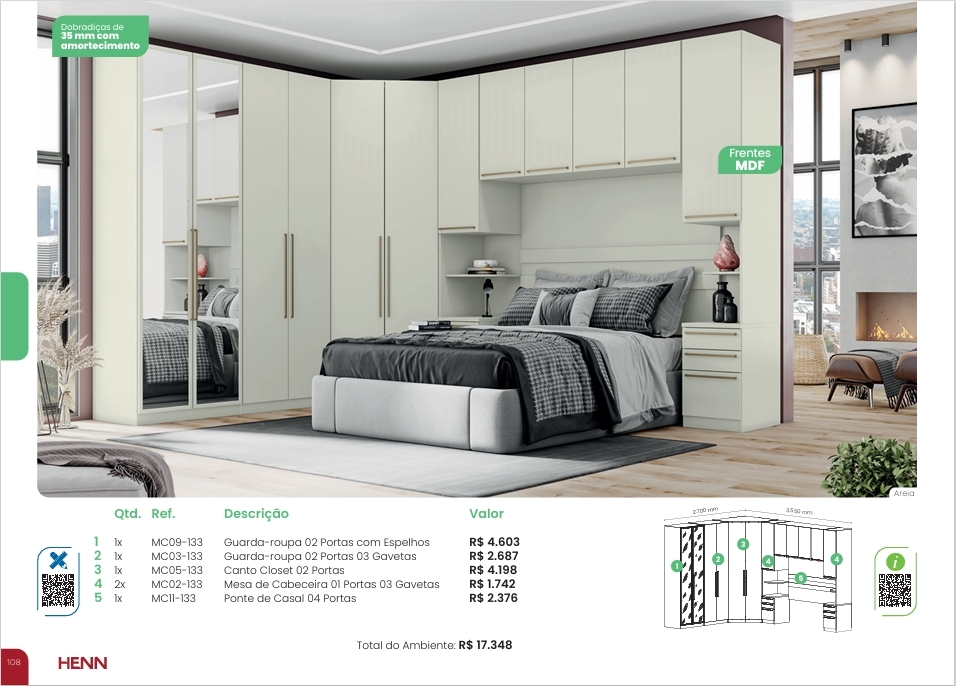 Seletto Dormitório Modulado | Henn 0126