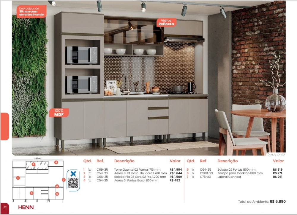 Connect | Cozinha Modulada | Henn 0126