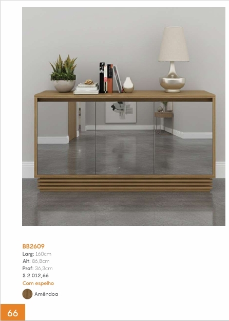 Balcão Buffet C/Espelho | BB2609 | Tecnomobili 0226