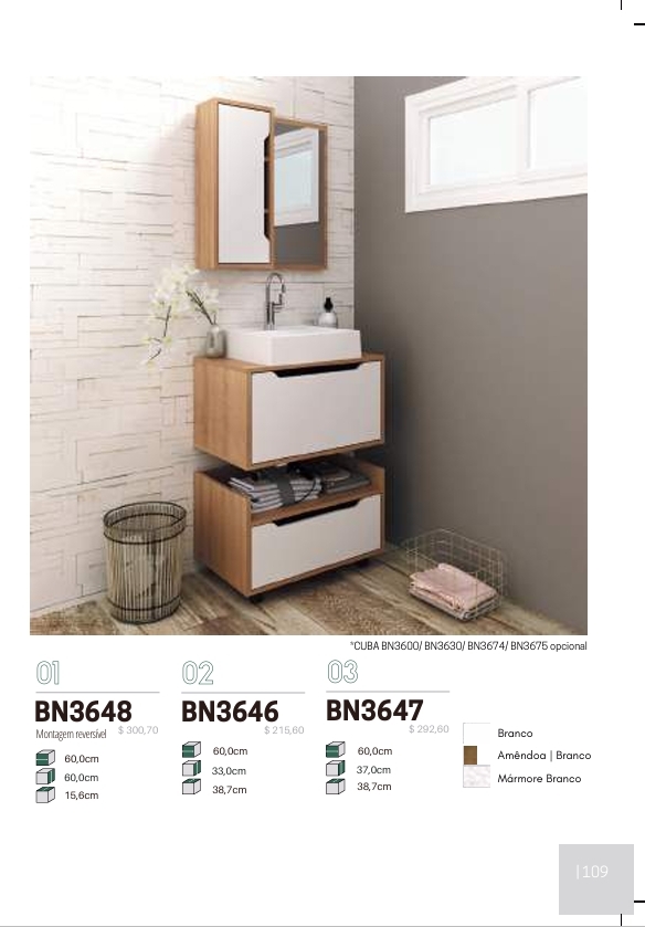 Balcão Gabinete | BN3646 | Tecnomobili 0126