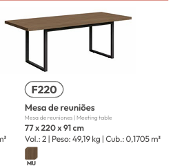 Mesa De Reunião | F220 | Kappesberg 0226