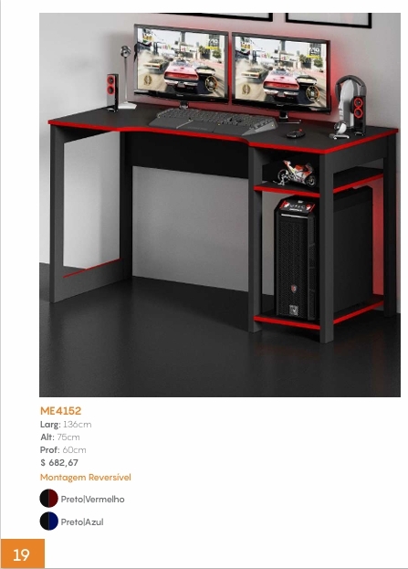 Mesa Gamer | ME4152 | Tecnomobili 0226