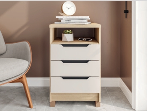 Mesa De Cabeceira 3 Gavetas 1 Nicho | Politorno 0226